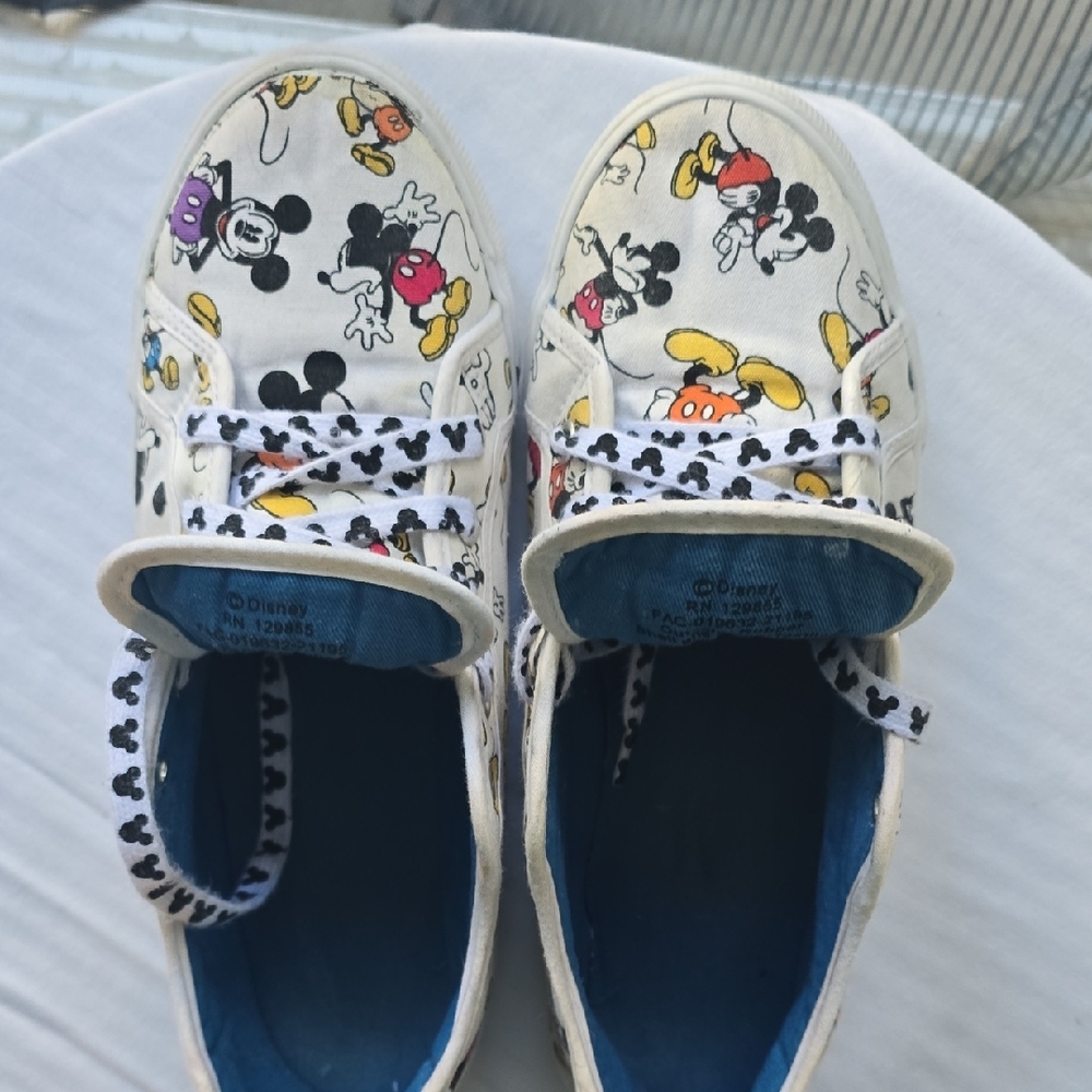 Disney Mickey Mouse Blue and White Sneakers - Picture 4 of 7